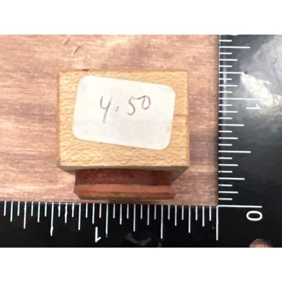 Mini Wood mounted Rubber Stamp With Ornament Design By PSX A-974 holiday - Picture 3 of 5